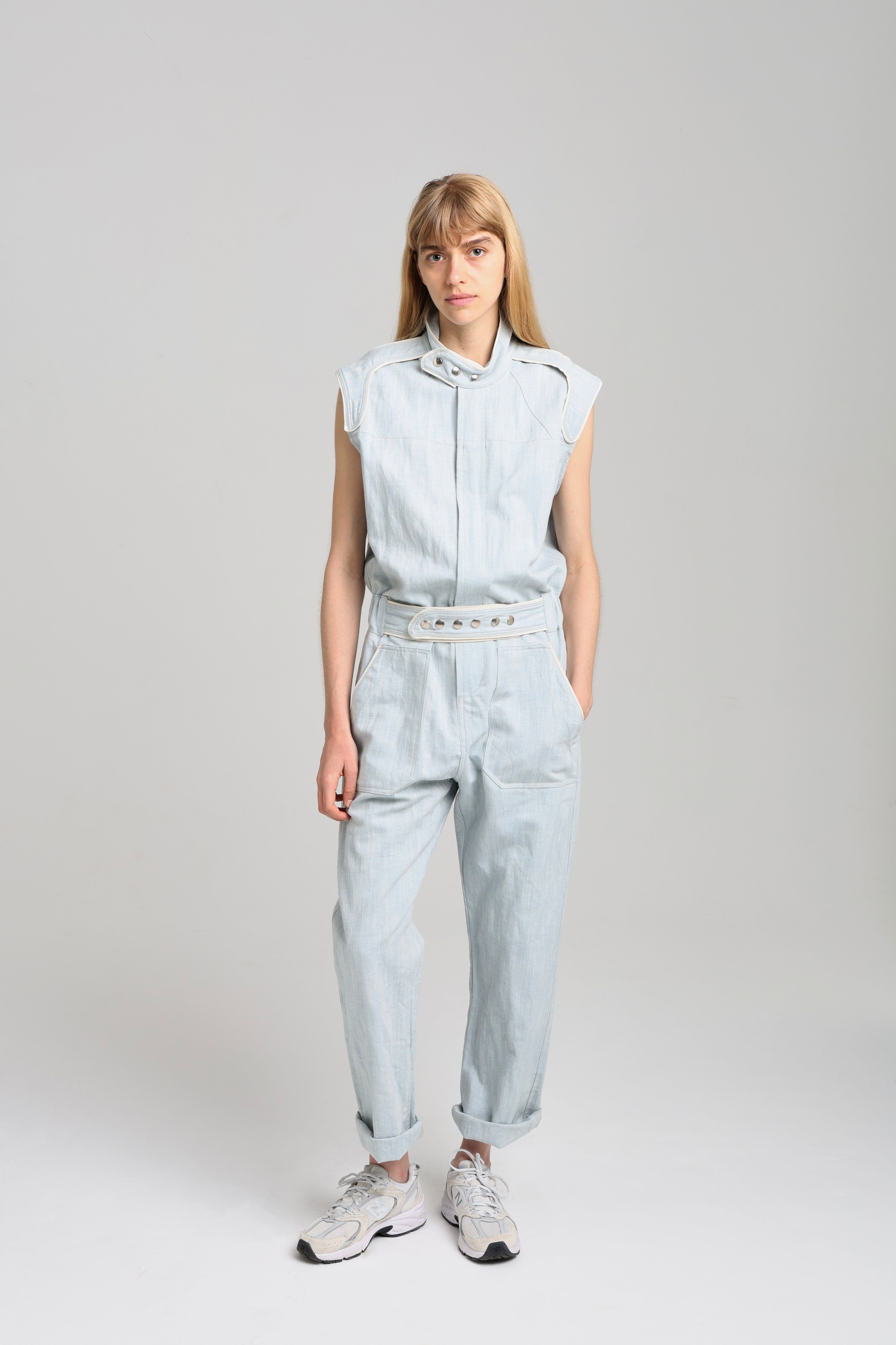 JIMMY JUMPSUIT - Light blue denim