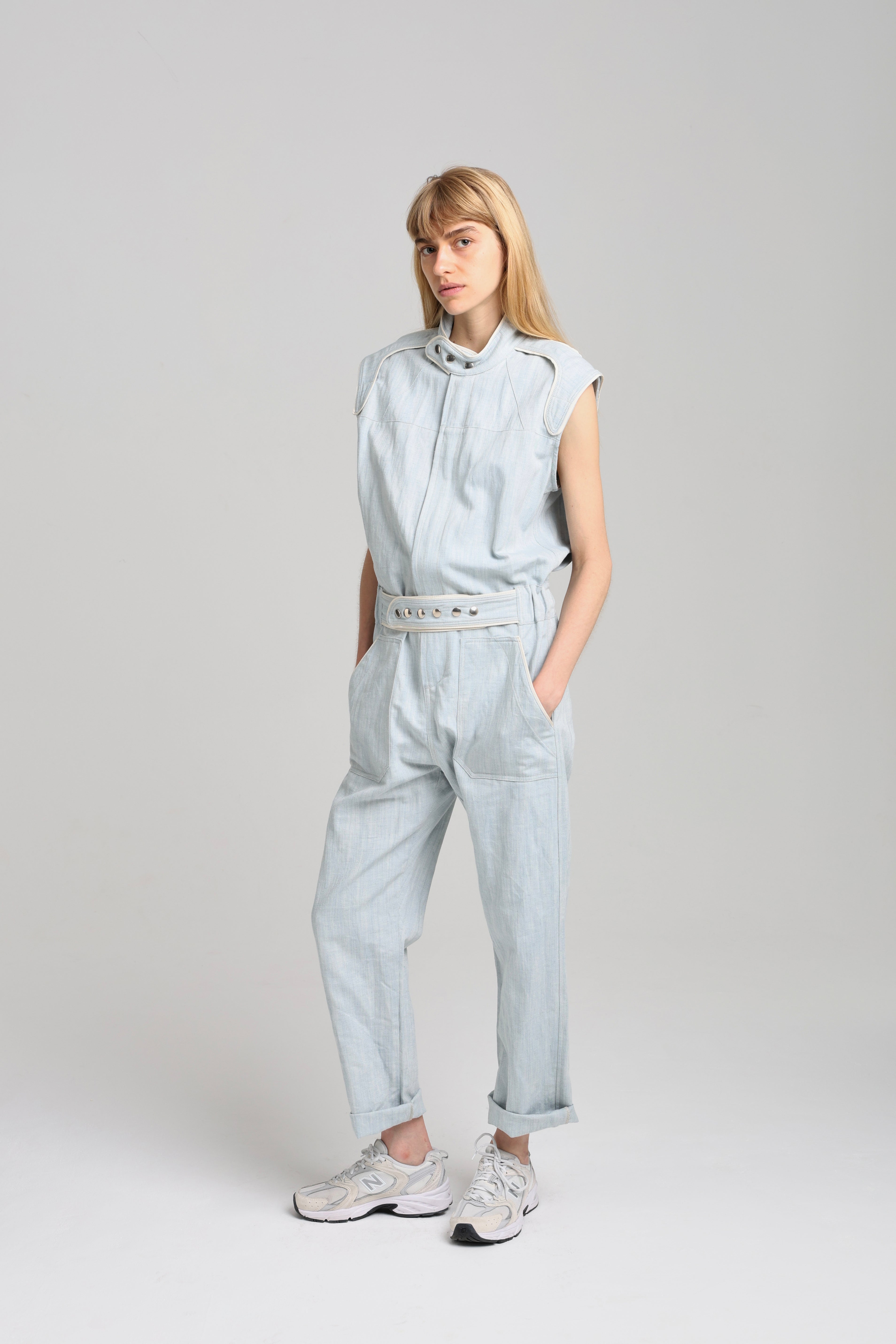 JIMMY JUMPSUIT - Light blue denim
