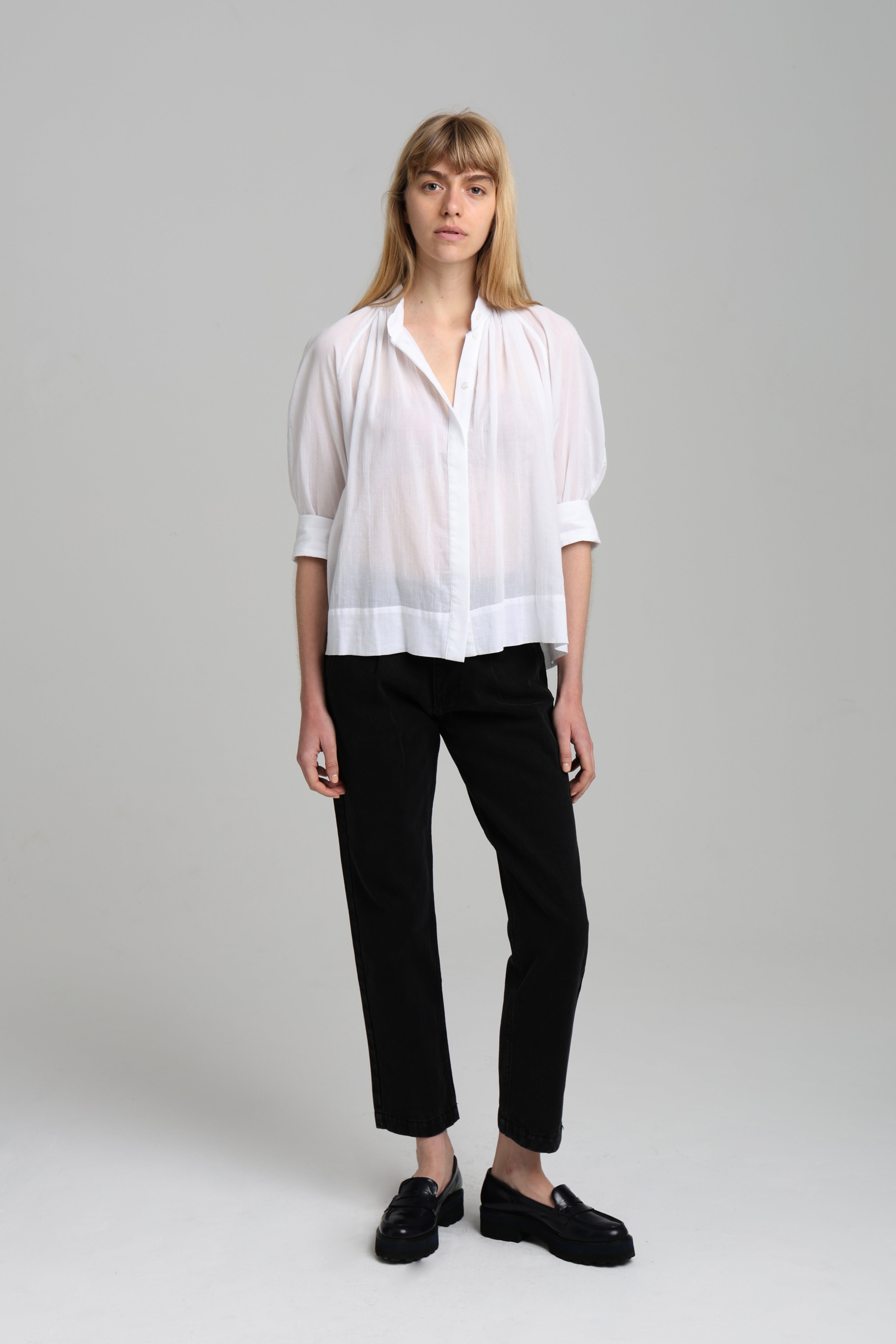 MADELEINE SHIRT - White Voile
