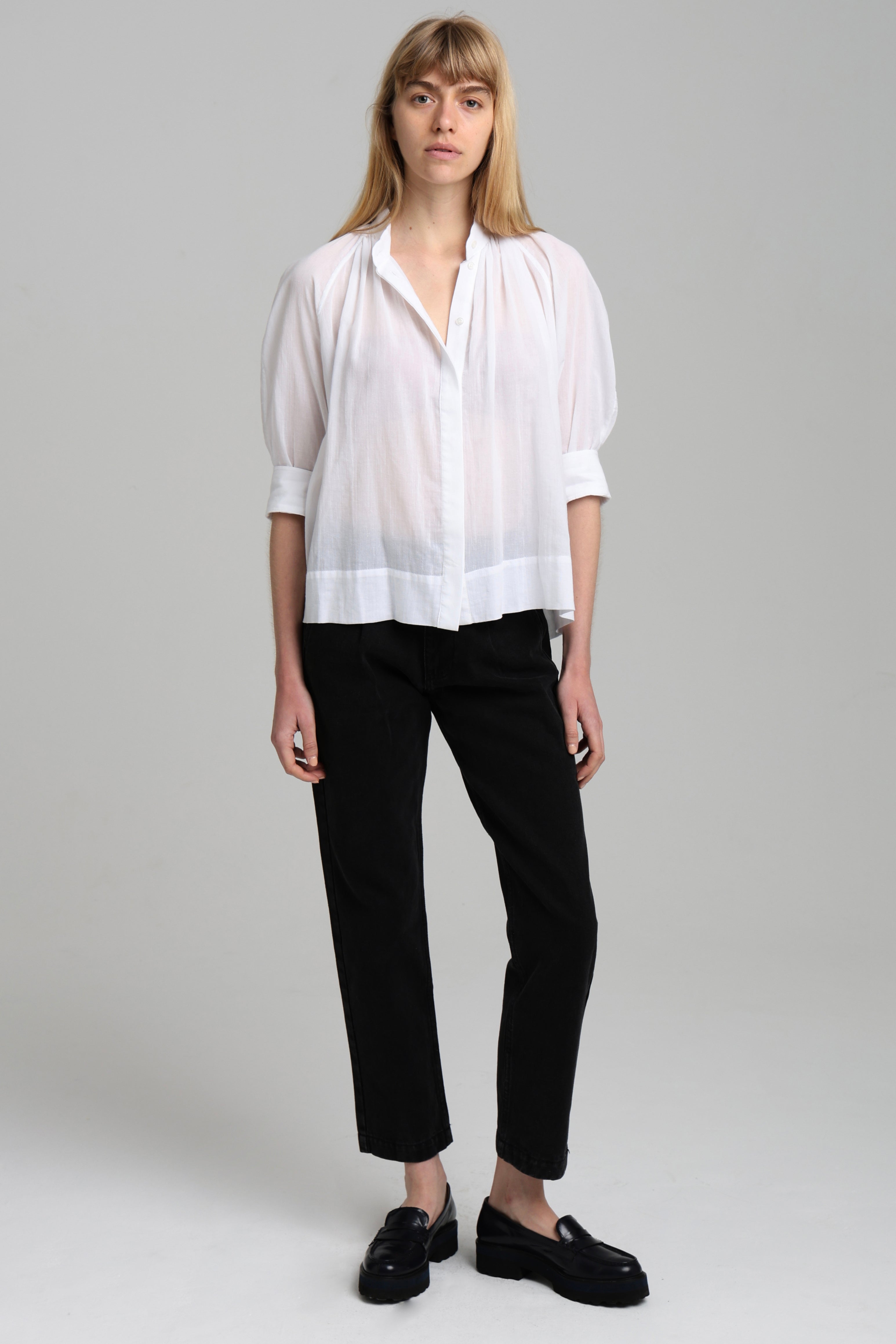 MADELEINE SHIRT - White Voile