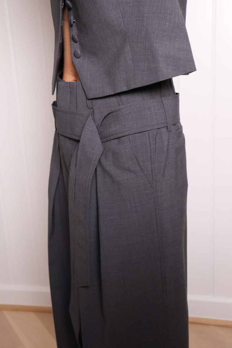 WOODY tailored trousers - grey