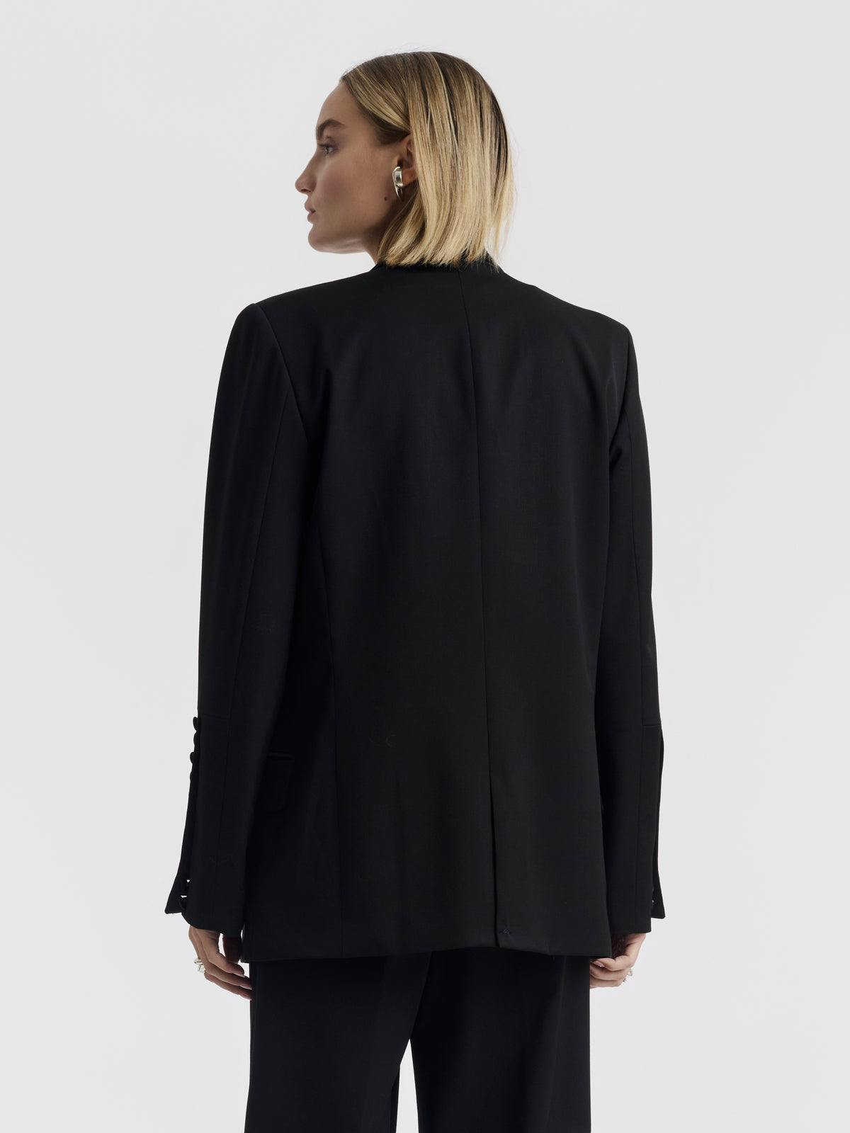 BEN TUXEDO JACKET - Black