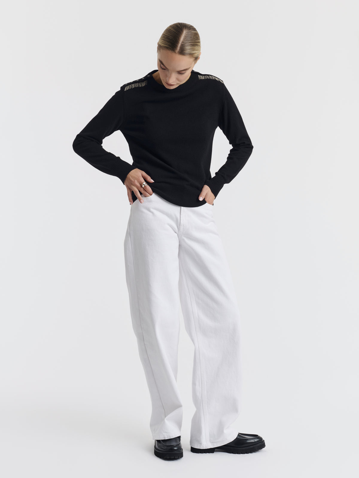 ISA CHAINS JUMPER - Black