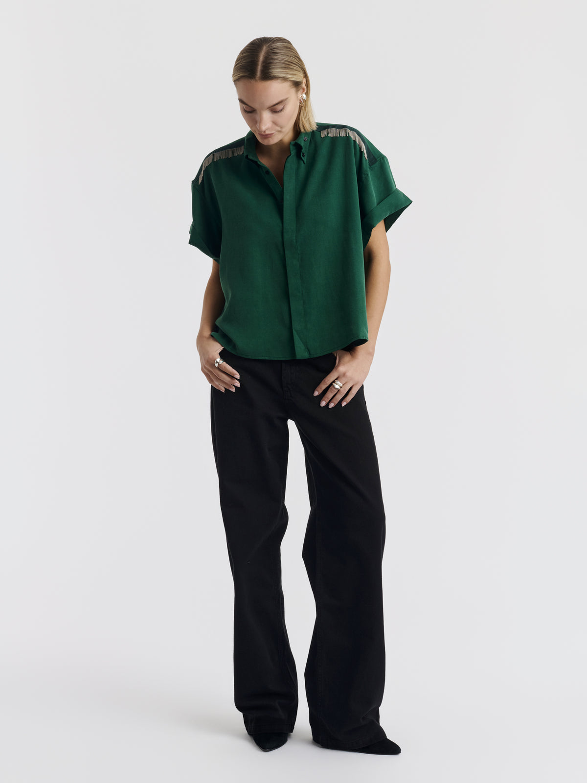 MARCUS SHIRT - Forest green
