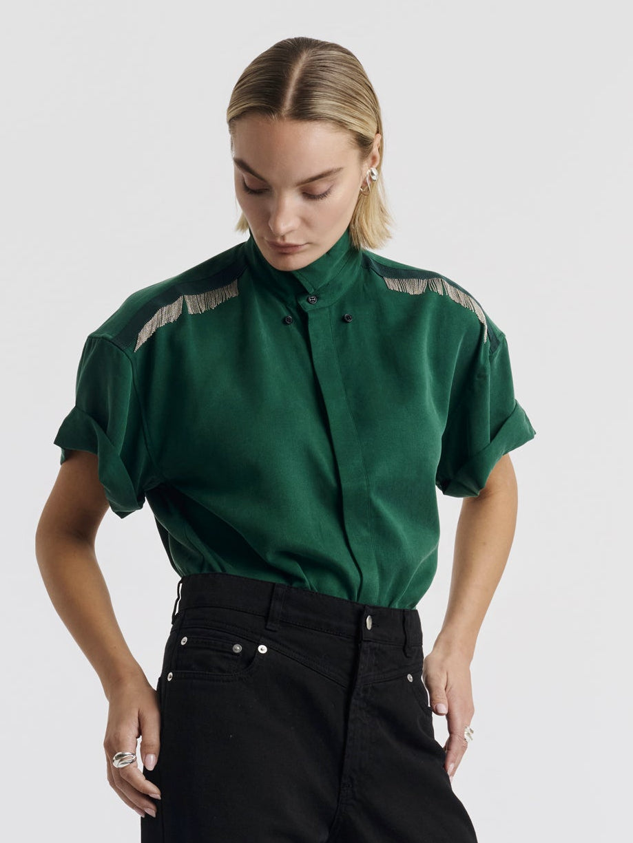 MARCUS SHIRT - Forest green