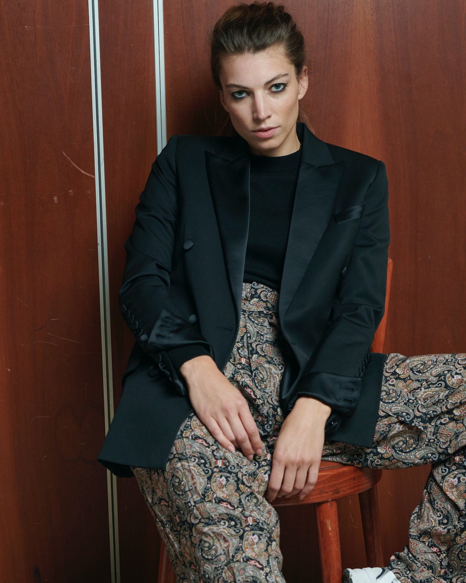 BEN TUXEDO JACKET - Black
