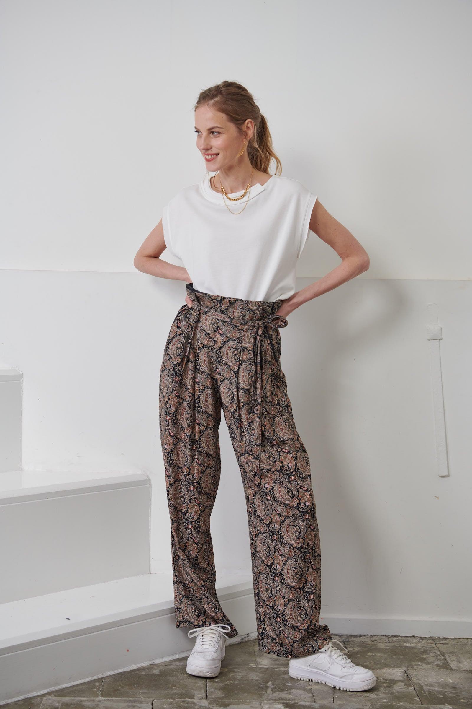 WOODY trousers - Paisley - SARAH DE SAINT HUBERT